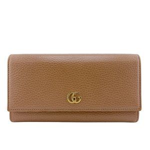 GUCCI Cream GG Marmont Wallet